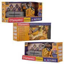 Іграшковий інструмент OTAMANKO Бензопила T001 Жовтий shop (4820242926502) - мініатюра 2
