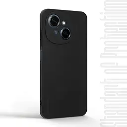 Чехол-накладка для смартфона TECNO Spark Go 1 (KL4), противоударный, силиконовый, из термополиуретана (ТПУ), с защитой камеры и корпуса, черный, защита всего корпуса, ArmorStandart (ARM81202) - мініатюра 2