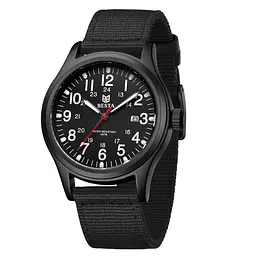 Наручний годинник чоловічий BESTA Command Black Чорний (3530)