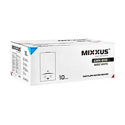 Газова колонка Mixxus GWH-0110 Basic White димохідна 10 л/хв WH0022 - мініатюра 2