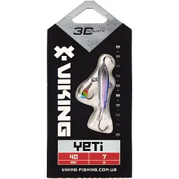 Балансир Viking Fishing Yeti Ice Jig 40mm 7.0g #1 Blue Glam - мініатюра 2