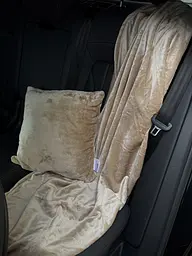 Набір для подорожі Ecotton 2 в 1 Подушка 40х40 плед 110х140 бежевий Beige (21673)