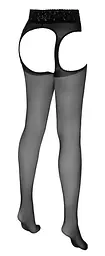 Колготки Cottelli Legwear з вирізами, 3 (чорний) - мініатюра 5
