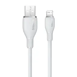 Кабель Baseus Pudding Series Fast Charging Cable USB to Lightning 2.4A 1.2m P10355700221-00 White - мініатюра 2