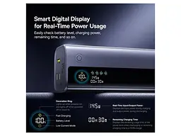 Зовнішній акумулятор (Power Bank) BASEUS EnerGeek GR11 20000mAh 145W Space Grey (E0027B01) - мініатюра 7