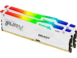 Пам'ять для настільних комп'ютерів Kingston FURY 32 GB (2x16GB) DDR5 5600 MHz Beast RGB White (KF556C40BWAK2-32)