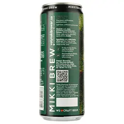 Пиво Mikki Brew Forest Fog, світле, нефільтроване, 6%, з/б, 0,33 л - мініатюра 3