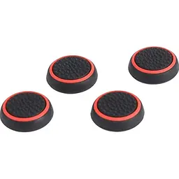 Накладки на стіки Thumb Grips 4-pack для PS4/PS5/Xbox Black Red [140709] - мініатюра 2
