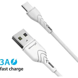 Зарядний пристрій Grand-X Quick Charge QС3.0, + cable USB -> Type C 1m white (CH-550WT) - мініатюра 3