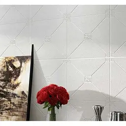 Самоклеюча 3D панель 3D Loft біла піраміда 700x700x4.5мм - мініатюра 2