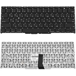 Клавіатура для ноутбука APPLE (MacBook Air: A1370, A1465 (2011-2015)) rus, black, SMALL Enter - мініатюра 2