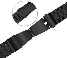 Металевий ремінець Mijobs для фітнес браслета Huawei Honor Band 6 Black - мініатюра 4