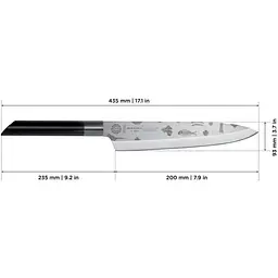 Ніж кухарський Risoli Dr. Green Chef 20 см (02040DR/20CH) - мініатюра 4