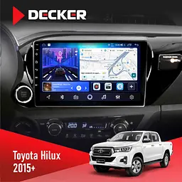 Штатна магнітола Toyota Hilux 2015-2020 Decker D10-006 4x64, 4G Decker (НФ-00009545)