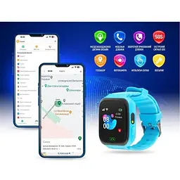 Дитячий годинник розумний GARMIX PointPRO-100 блакитний - мініатюра 3