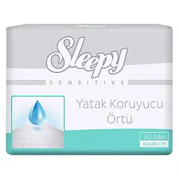 Пелюшки гігієнічні поглинаючі Sleepy Sensitive Underpad (60 х 90 см) 30 шт.