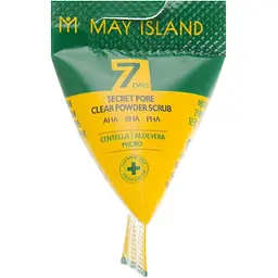 Кислотный скраб для очистки пор с центелой May Island 7 Days Secret Pore Clear Powder Scrub 5 г