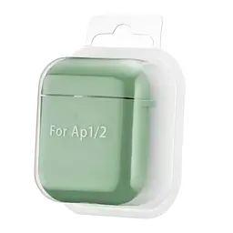 Чохол Silicone Case 2,5mm with microfiber for AirPods 1/2 Mint - мініатюра 2
