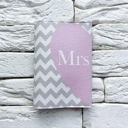 Обкладинка для паспорта Напів-серце Mrs 3 (сіро-фіолетовий) - мініатюра 2