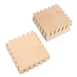 Килимок пазл дитячий Plush Floor Set, м’який, бежевий, комплект з двадцяти елементів - мініатюра 4