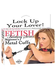 Наручники Pipedream Fetish Fantasy Beginner Metal Cuffs сріблястий - мініатюра 4