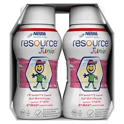 Готова молочна суміш Nestle Resource Junior, зі смаком полуниці, 800 мл (4 шт по 200 мл) - мініатюра 11