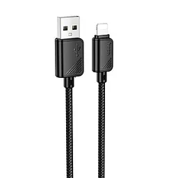 Дата кабель Hoco X113 Beneficio USB to Lightning 1 м Black