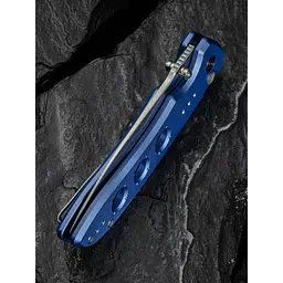 Ніж складаний туристичний Civivi Hyperpulse, (8.9 см) 14C28N / Aluminum синій - мініатюра 15