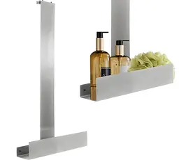 Полиця Rea Tori nikiel brushed на душову стінку REA-85002, Хром - мініатюра 6