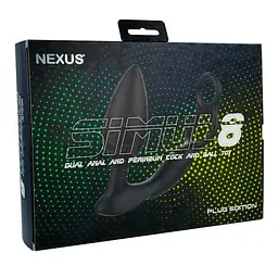 Анальна пробка з ерекційним кільцем Nexus Simul8 Plug Edition 12 см (чорний) - мініатюра 4