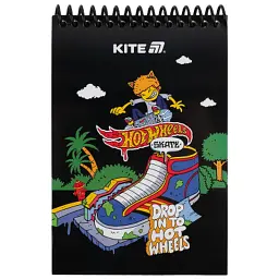 Блокнот Kite на спіралі Hot Wheels А6, 48 аркушів, нелінований (HW25-196-2) - мініатюра 2