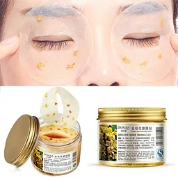Тканинні патчі для очей з золотим османтусом Bioaqua Golden Osmanthus Eye Mask 80 шт. - мініатюра 2