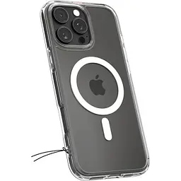 Прозорий чохол Spigen Ultra Hybrid MagSafe White для iPhone 16 Pro (ACS08129) - мініатюра 2
