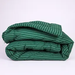 Набір MirSon №1031 Сolor Fun Line Stripe Emerald Bamboo 200 х 220 см смарагдовий (2200010880380) - мініатюра 2