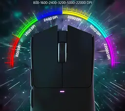 Комп'ютерна миша Attack SHARK X11 бездротова, ігрова, PAW3311, 22000 DPI 2,4G+Bluetooth Black - мініатюра 3