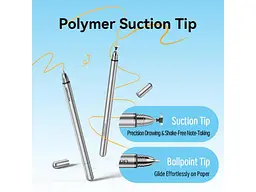 Стилус Vention 2-in-1 Stylus Pen Gray Aluminum Alloy Type (KQMH0) - мініатюра 10