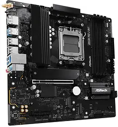 Материнська плата AsRock B850M PRO-A WIFI (B850M PRO-A WIFI) (Socket AM5, AMD B850, Micro-ATX) - мініатюра 2