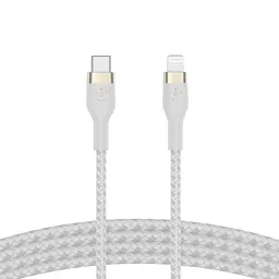 Кабель Belkin USB-C > Lightning заряджання/синхронізації 1м, Type-C, плетений, силіконовий, з ремінц teh0013624 - мініатюра 2