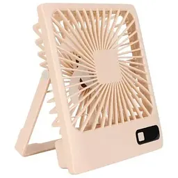Настільний міні вентилятор акумуляторний ручний портативний Квадратний Desktop stand fan на акумуляторі