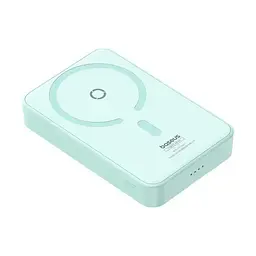 Магнітний павербанк Baseus Magnetic 5000 mAh 20 W з бездротовою зарядкою MagSafe та індикатором заряду блакитний - мініатюра 3