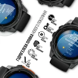 Плівка захисна Armorstandart Matte hydrogel Garmin Fenix 8 51mm 6 pcs (ARM92011) - мініатюра 2