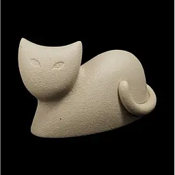 Статуетка Linea Sette Ceramiche N38/C Кіт 9 см, бежева - мініатюра 2