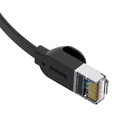 Патч-корд (мережевий кабель) Baseus high Speed Six types of RJ45 8м PCWL-E01 Black - мініатюра 3