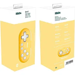 Геймпад 8BitDo Zero 2 Bluetooth Gamepad Yellow 80EH [86048] - мініатюра 4