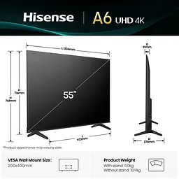 LED-телевізор 55A6Q HISENSE teh0022607 - мініатюра 2
