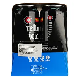 Набір упаковка пива Estrella Galicia Especial безалкогольне світле 0.0% 2 л (0.5 л з/б x 4 шт.) - мініатюра 5