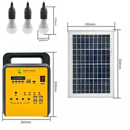 Портативна батарея Powerbank Solar Voltronic Boxin FD021 7000mAh + сонячна панель - мініатюра 2