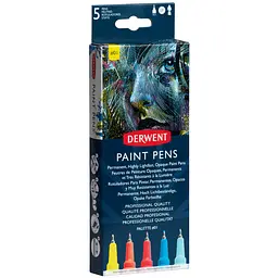 Набір кольорових ручок Derwent Paint Pen Palette №1 5 шт.   - мініатюра 2