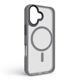 Чехол для Apple iPhone 16, Uniq MagCase, серый, противоударный, панель-накладка с MagSafe, ударопрочный TPU+PC, с магнитом MagSafe, поддержка полноценной беспроводной зарядки, ArmorStandart (ARM79496) - мініатюра 2