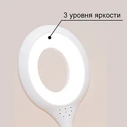 Настільна лампа Supretto світлодіодна, на гнучкій ніжці, біла (60760001) - мініатюра 4